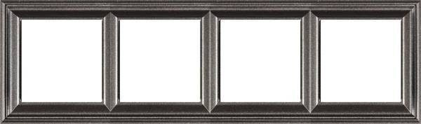 Рамка 4-постовая Jung ECO Profi Deco EPD484AN Антрацит