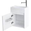 Тумба с раковиной BelBagno Pietra Mini 46 L bianco lucido фото 6