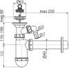 Сифон для раковины AlcaPlast A41P фото 2