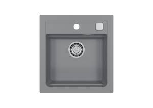 Мойка кухонная Alveus Granital Atrox 20 1131989 Concrete - G81 с сифоном, 47x50
