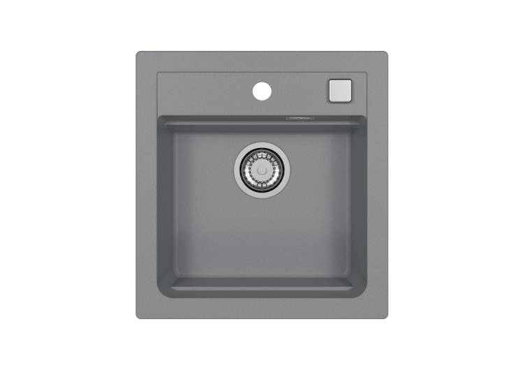 Мойка кухонная Alveus Granital Atrox 20 1131989 Concrete - G81 с сифоном, 47x50