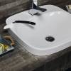 Раковина встраиваемая Sanitana Be You S10061916400000 с отверстием под смеситель, 50см, белая фото 4