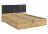 Кровать Woodville Адам 576849 дуб крафт золотой, грей алькантара велюр с ПМ 160x200 фото 5