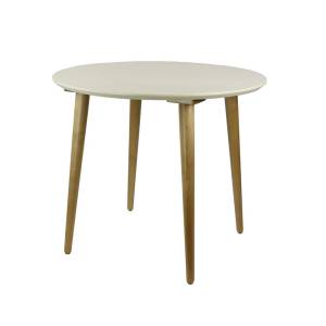 Обеденный стол Арника Ронда Н1-00130701 натуральный/слоновая кость