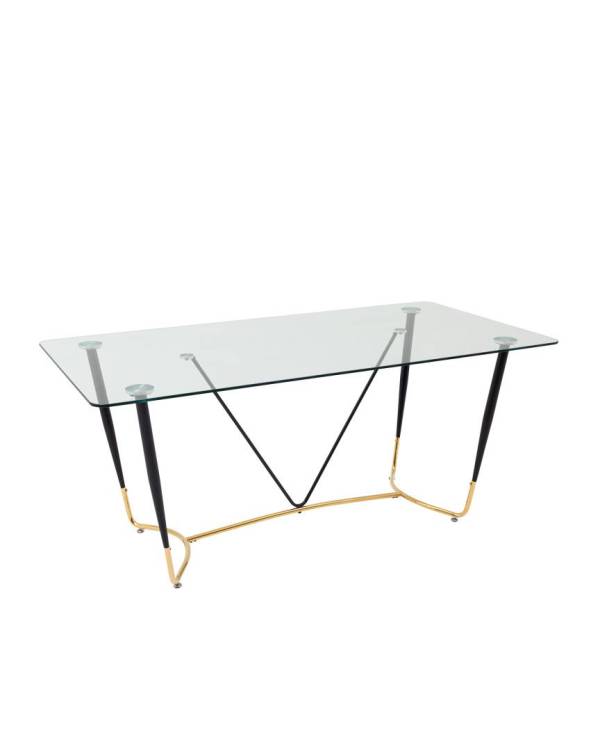 Стол обеденный Stool Group Даймакс FDC9143 DUAL прозрачный 180x90x75