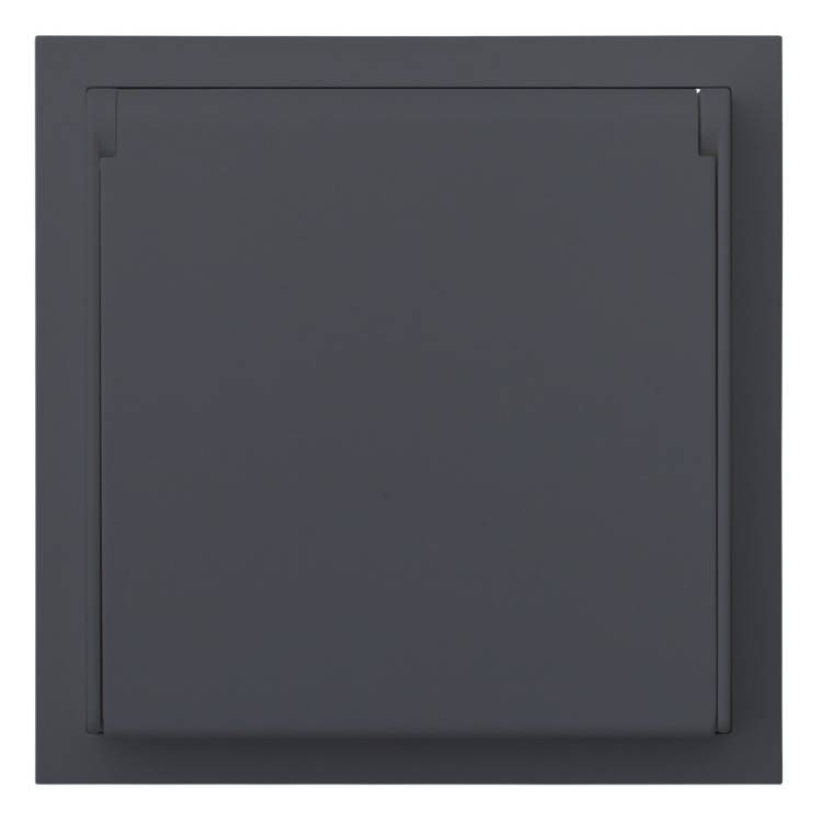 Розетка в сборе IP44 Rikett Standart 35946 BT базальт