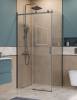 Душевой уголок BelBagno SOFT_CLOSE-2-AH-1-110/100-C-GM профиль оружейная сталь, стекло прозрачное, 110x100x200 фото 2