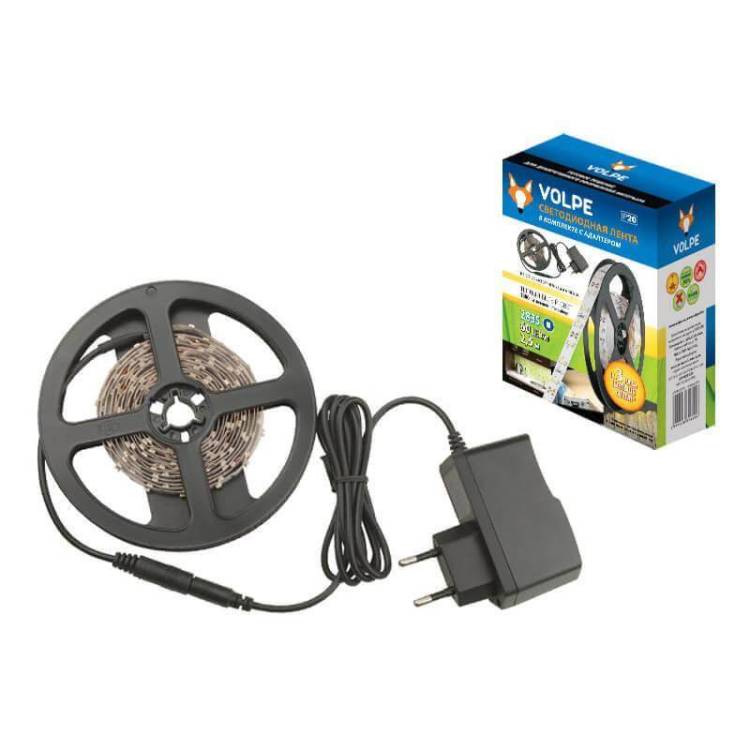 Светодиодная лента Volpe ULS-Q721 2835-60LED/m-IP20-2.5M-WW RRP24C00