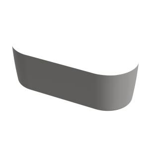 Передняя панель Cezares METAURO-Central-180-SCR-GRIGIO серая матовая, 180x80