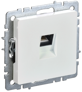 Розетка компьютерная RJ45 IEK Brite BR-K10-2-K36 жемчуг