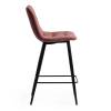 Стул полубарный Tetchair Chilly 15455 коралловый barkhat 15 /черный фото 2