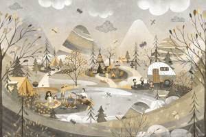 Фреска Ortograf Adventure 35290 Отдых у озера Флора FLN