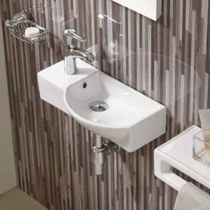 Раковина Weltwasser WW Aisbach 10000008692 7950 GL-WT левая, 50 см