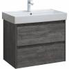 Тумба с раковиной Aquanet Nova Lite 75 305239 подвесная, дуб серый