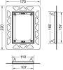Рамка для монтажа кнопки TECE filo urinal 9242040 хром фото 2