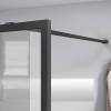 Душевая перегородка Vincea Walk-In HP Art VSW-1HC100CFGM 1000x2000, вороненая сталь, стекло прозрачное, рифленое фото 3