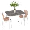 Стол Bradex Home Oslo FR 0906 мрамор сиена, белый 100(130)x80x76 фото 9