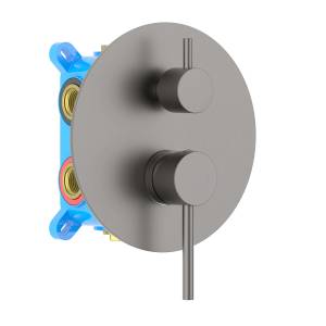 Смеситель для ванны Aquatek Европа AQ1347BGM 3 режима, оружейная сталь