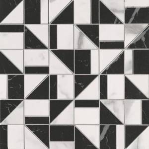 Мозаика FAP Ceramiche Roma Gold FQKN Superiore Nero Elegante Slash Mosaico 30.5x30.5