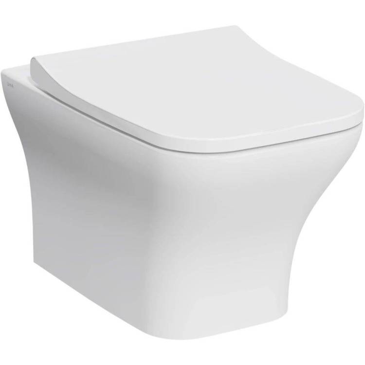 Унитаз подвесной Vitra Zentrum Square 7484B003-0075 безободковый, сиденье микролифт