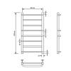 Полотенцесушитель водяной Comfysan Puro-K 013202 W-8 80/40 черный матовый фото 3