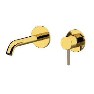 Смеситель для раковины Remer X-Style X15PLDO золотой глянцевый