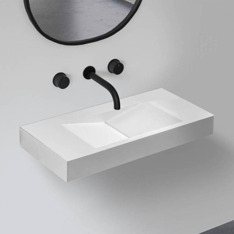 Раковина Abber Stein AS2641 подвесная, белая матовая