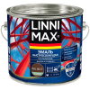 Грунт-эмаль по ржавчине Linnimax шелковисто-матовая шоколад RAL 8017 1.6 л