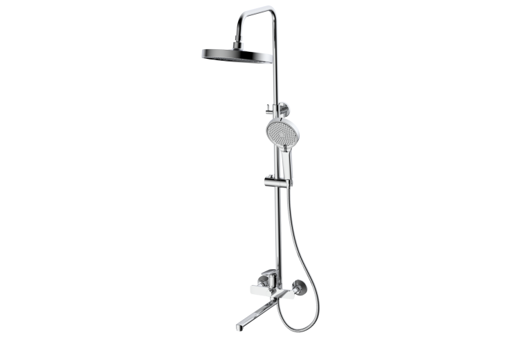 Душевая стойка Avrora Nova AV6040 со смесителем, хром
