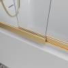 Шторка на ванну BelBagno Luce LUCE-VF-11-90/145-C-ORO профиль золото глянцевое, стекло прозрачное, 90x145 фото 4