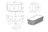 Акриловая ванна Royal Bath Nero RB710301R-WT белая, 170x78 фото 5