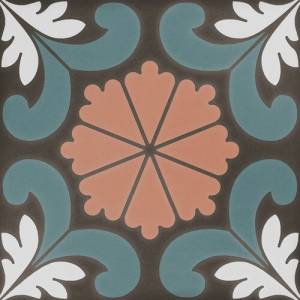Керамогранит Dna Tiles Sync 125634 Flower Blue 15x15