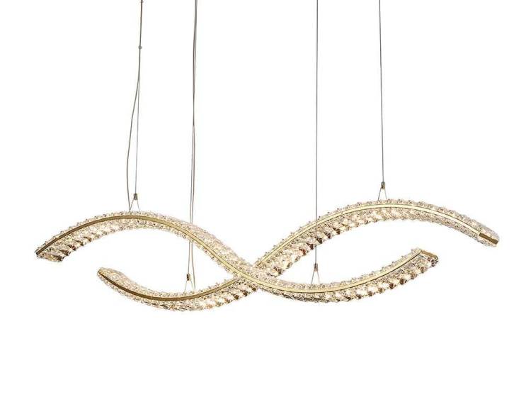 Подвесная светодиодная люстра Newport Crystal 8242N/110 gold