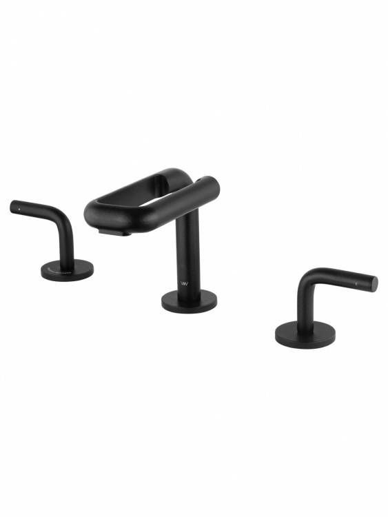 Смеситель для раковины Wonzon & Woghand Loop WW-131-00-508 высокий, Черный матовый
