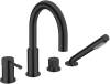 Смеситель для ванны Boheme Uno 460-B black