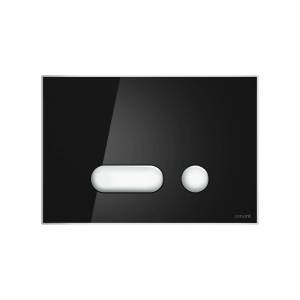 Кнопка смыва Cersanit Intera P-BU-INT/Blg/Gl стеклянная, черная глянцевая
