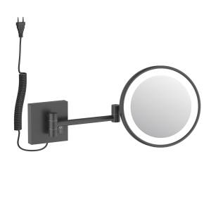 Косметическое зеркало Timo Luiro 18474/03 с подсветкой, черный матовый