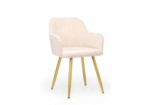 Стул на металлокаркасе Notta Инфини 360 631771 латте (ocean 003) / золотой