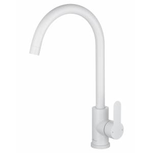 Смеситель для кухни Wonzon & Woghand WW-AE4554-MW белый матовый