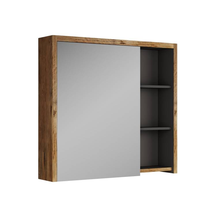 Зеркало-шкаф Veneciana Olona 80 68028 пихта, графит