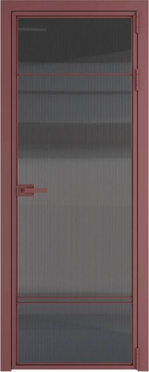 Межкомнатная дверь Profil Doors 4 AX цвет профиля Красный антрацит, стекло безопасное 6 мм тонированное 800x2000