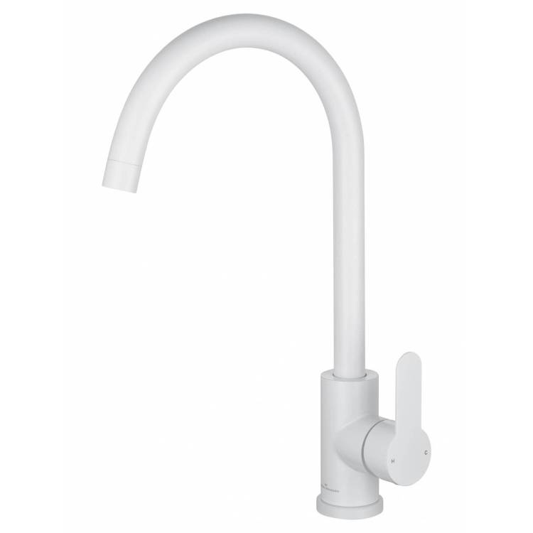 Смеситель для кухни Wonzon & Woghand WW-AE4554-MW белый матовый