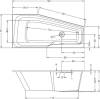 Акриловая ванна Riho Rething Space L, 160x75 фото 3