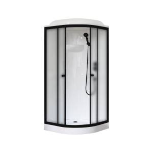 Душевая кабина Royal Bath HK RB90HK1-M-BL профиль черный, стекло матовое, 90x90x217