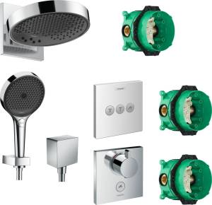 Душевой комплект Hansgrohe Rainfinity 250 (3 jet) 26232000 + 26852000 + 26455000 + 15761000 + 15764000