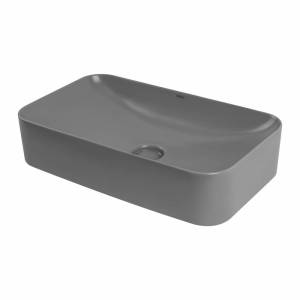 Раковина Abber Rechteck AC2204MG 60 см, серая