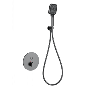 Смеситель для душа Wonzon & Woghand WW-D1017-A-BGG с термостатом, темный графит