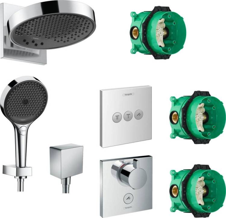 Душевой комплект Hansgrohe Rainfinity 250 (3 jet) 26232000 + 26852000 + 26455000 + 15761000 + 15764000
