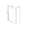 Душевой уголок Vincea Lugano VSR-1L9015CLB-1 1500x900, профиль черный, стекло прозрачное фото 4