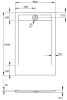 Поддон для душа Radaway Teos F 100x80 anthracite, с сифоном фото 2